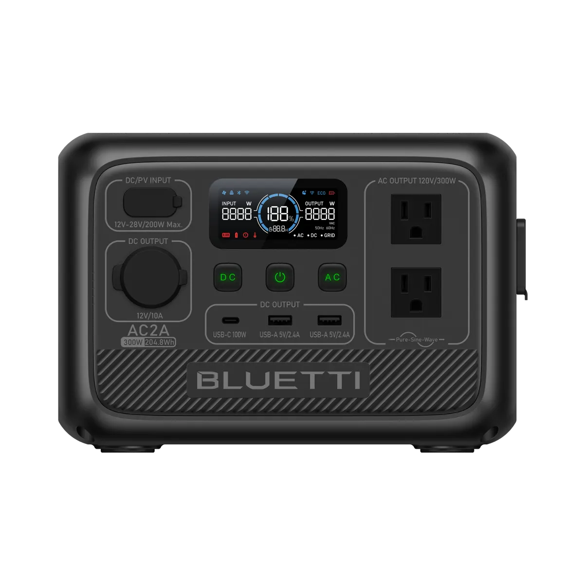 BLUETTI AC2A Portable Power Station | 300W 204Wh