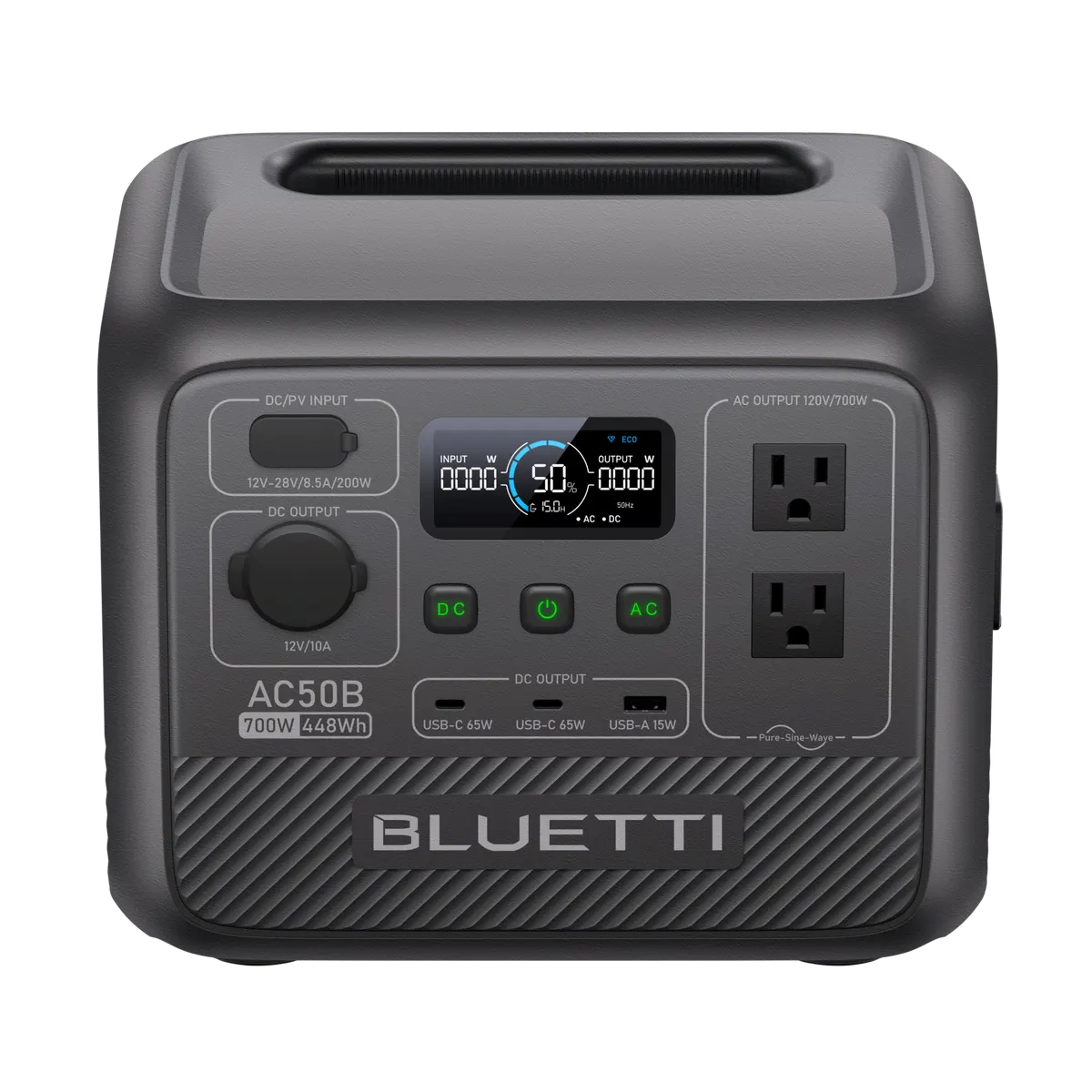 BLUETTI AC50B Portable Power Station | 700W 448Wh