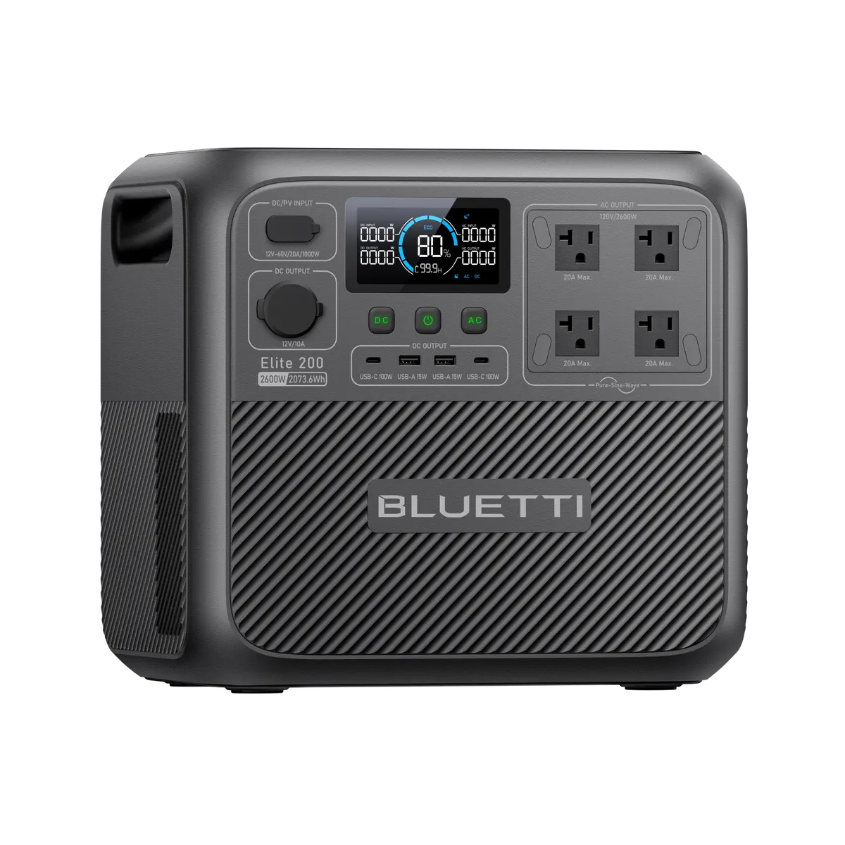 BLUETTI Elite 200 V2 Portable Power Station | 2,600W 2,073.6Wh