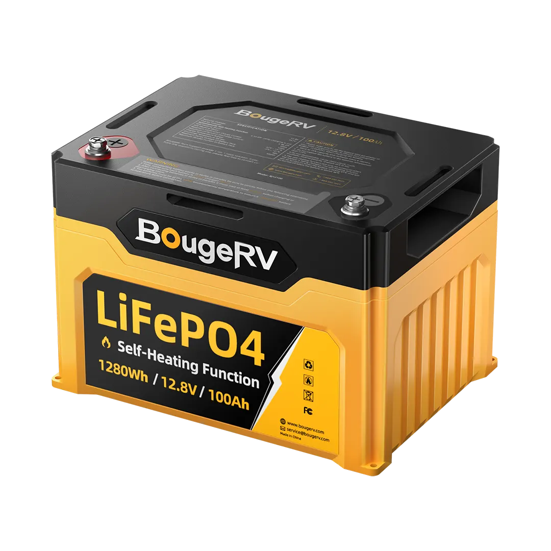 12V 1280Wh/100Ah Self-Heating LiFePO4 Battery