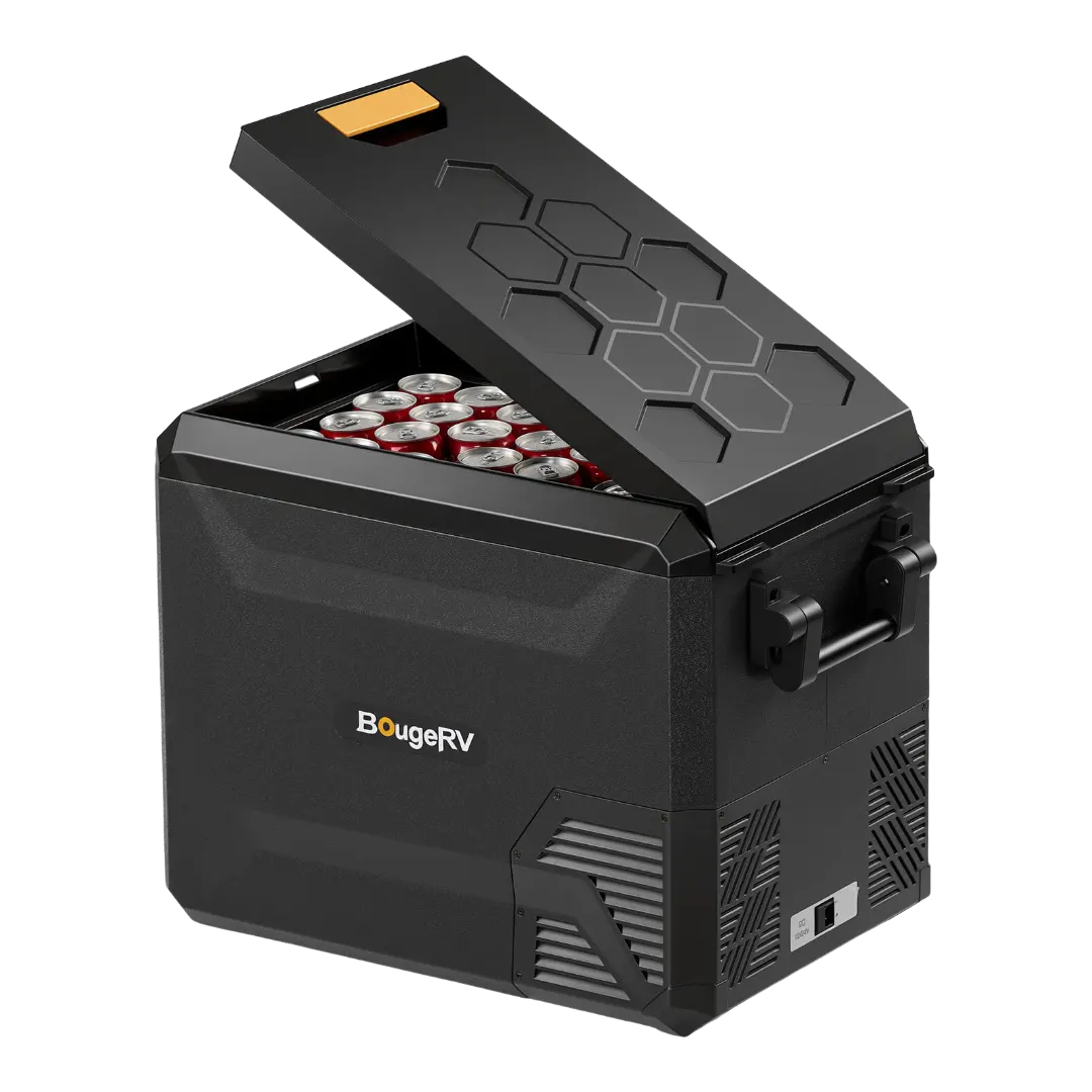 BougeRV New ASPEN S50 12V 50QT Portable Fridge with 277Wh Battery