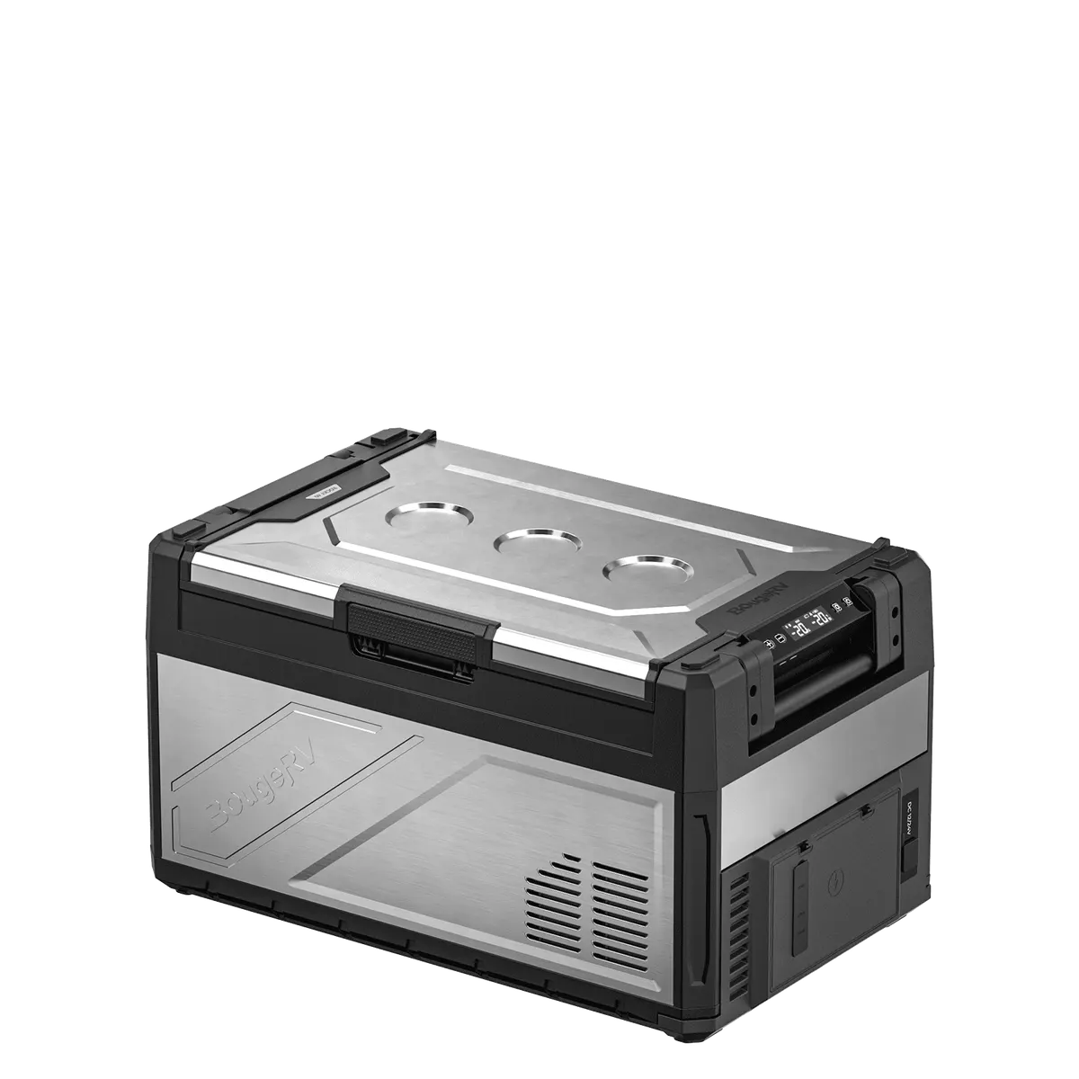 BougeRV New Rocky V3.0 41QT Dual Zone 12V Car Fridge with 240Wh Battery