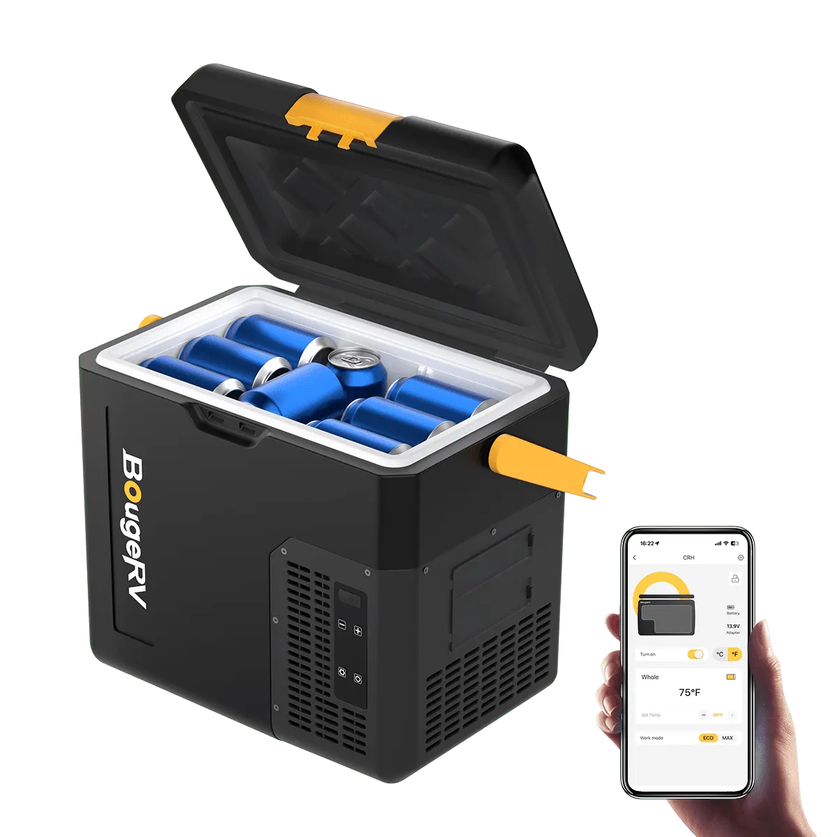 BougeRV CRH 19QT 12V Portable Car Fridge