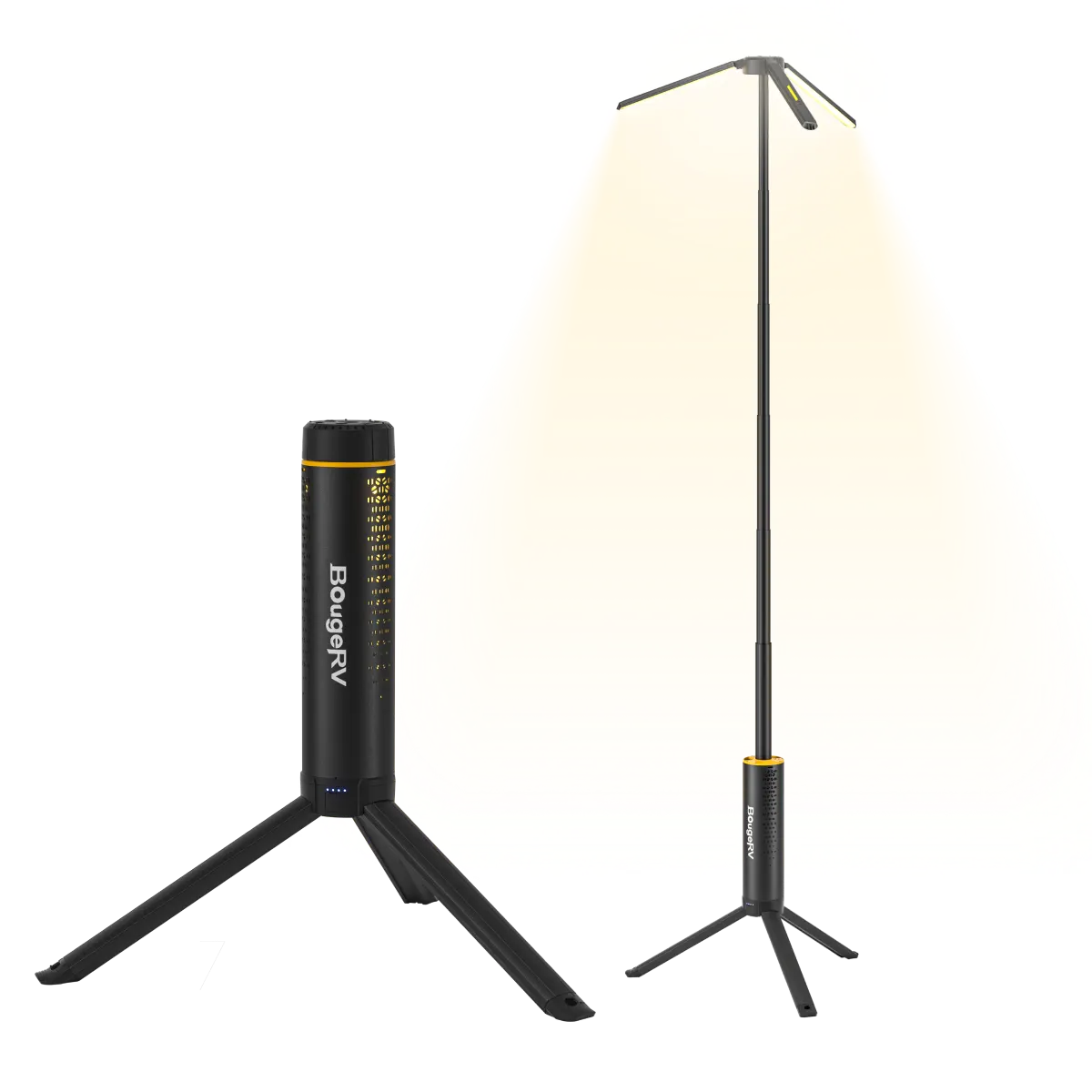 BougeRV New T1 Portable Telescopic Camping Light 15600mAh Rechargeable Lantern