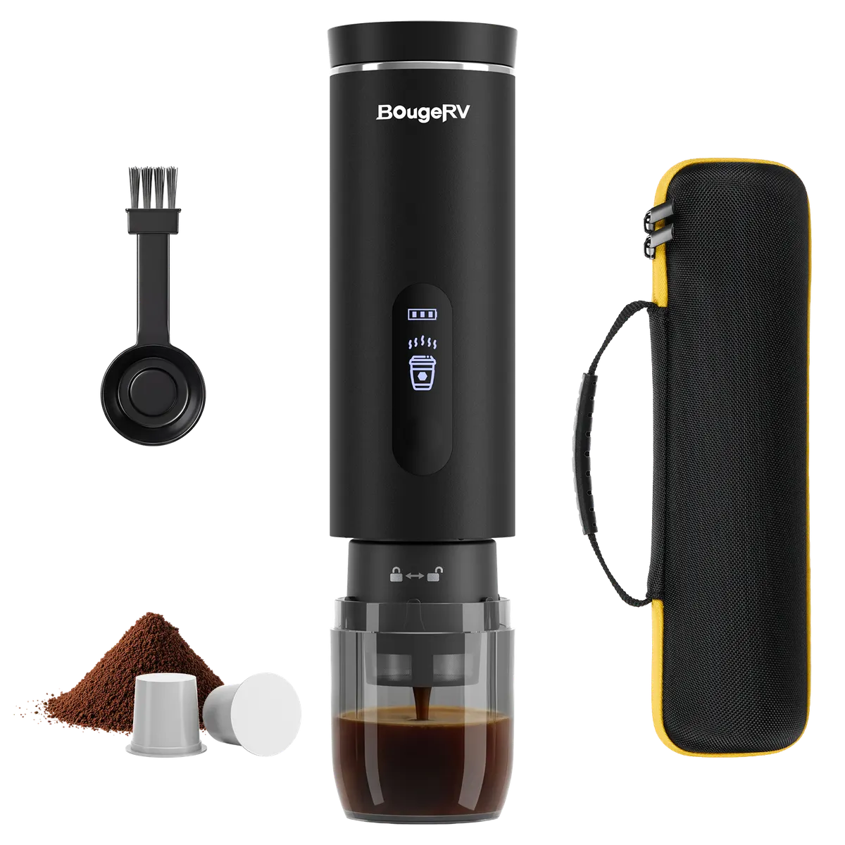BougeRV CM02 Hands-Free Cordless Self-Heating Coffee Maker