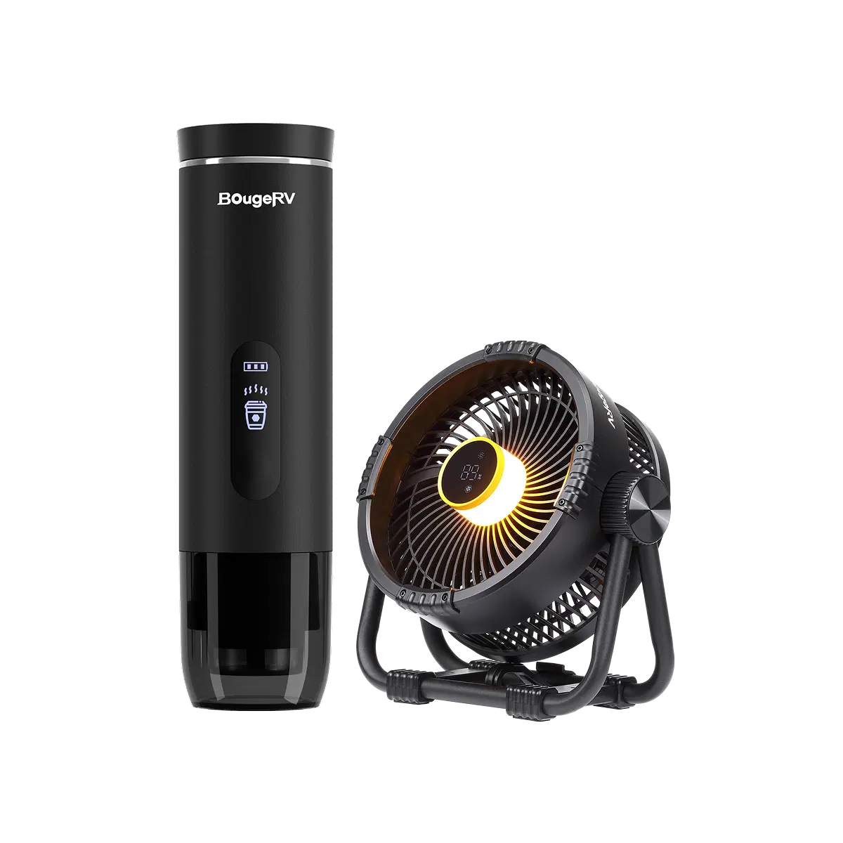 BougeRV Portable Coffee Maker and Camping Fan Kit