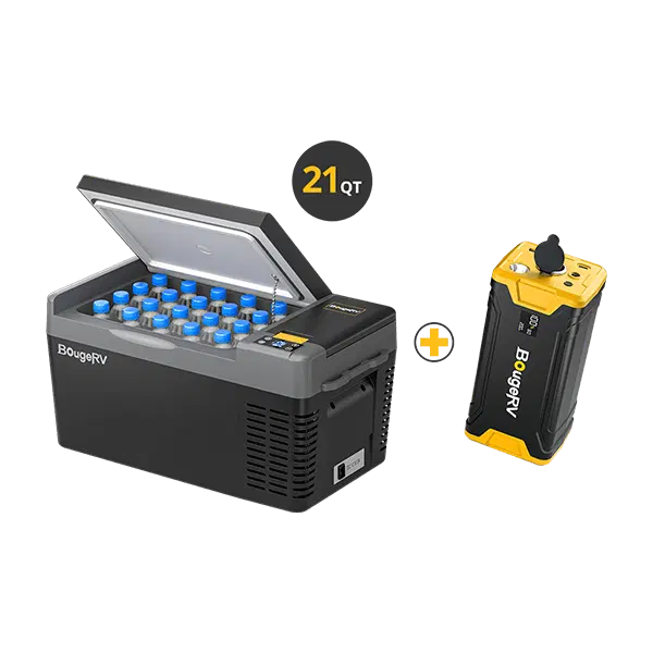 CRPRO20 21 Quart Portable Refrigerator With 220Wh Power Station