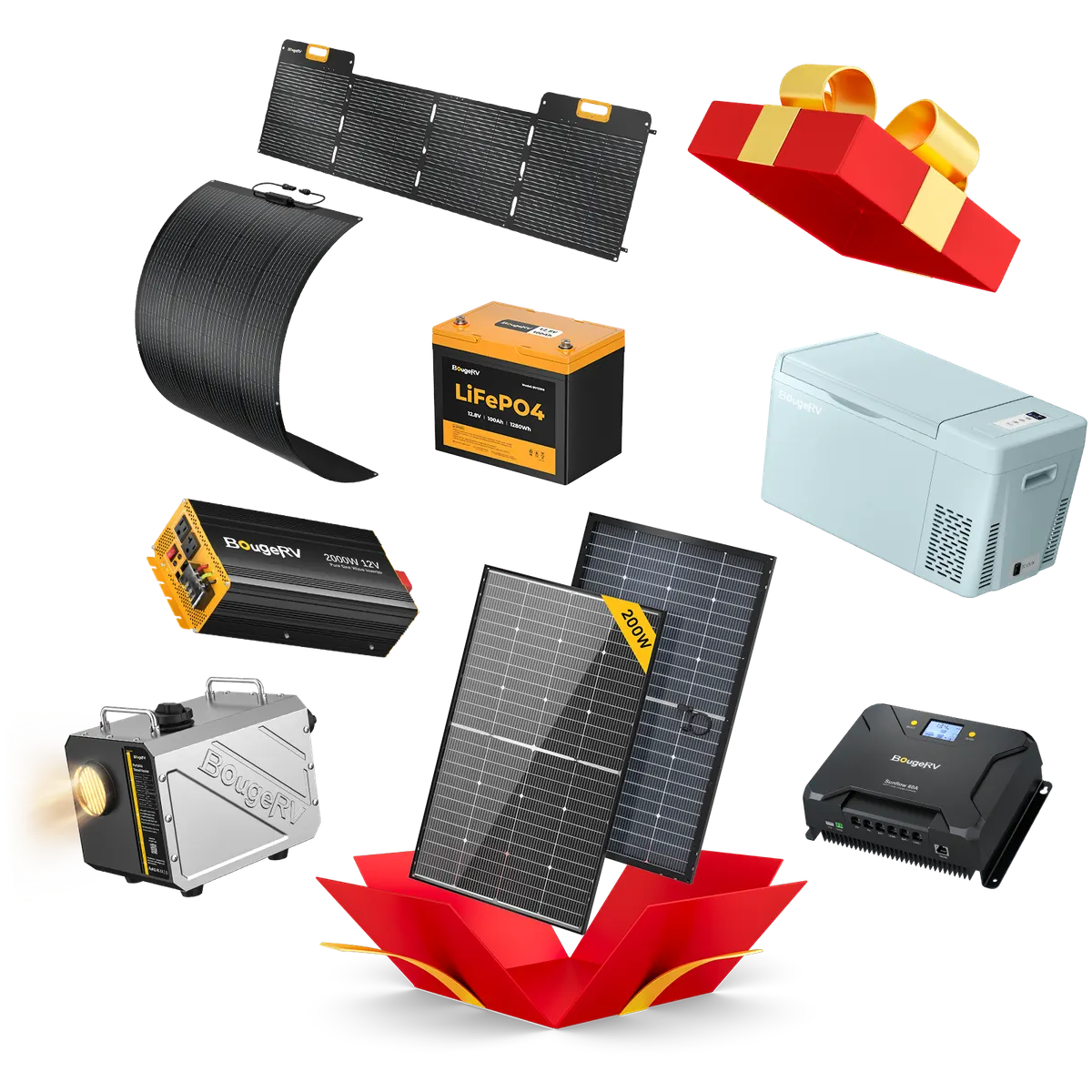 BougeRV Mystery Pro Solar Gift Box