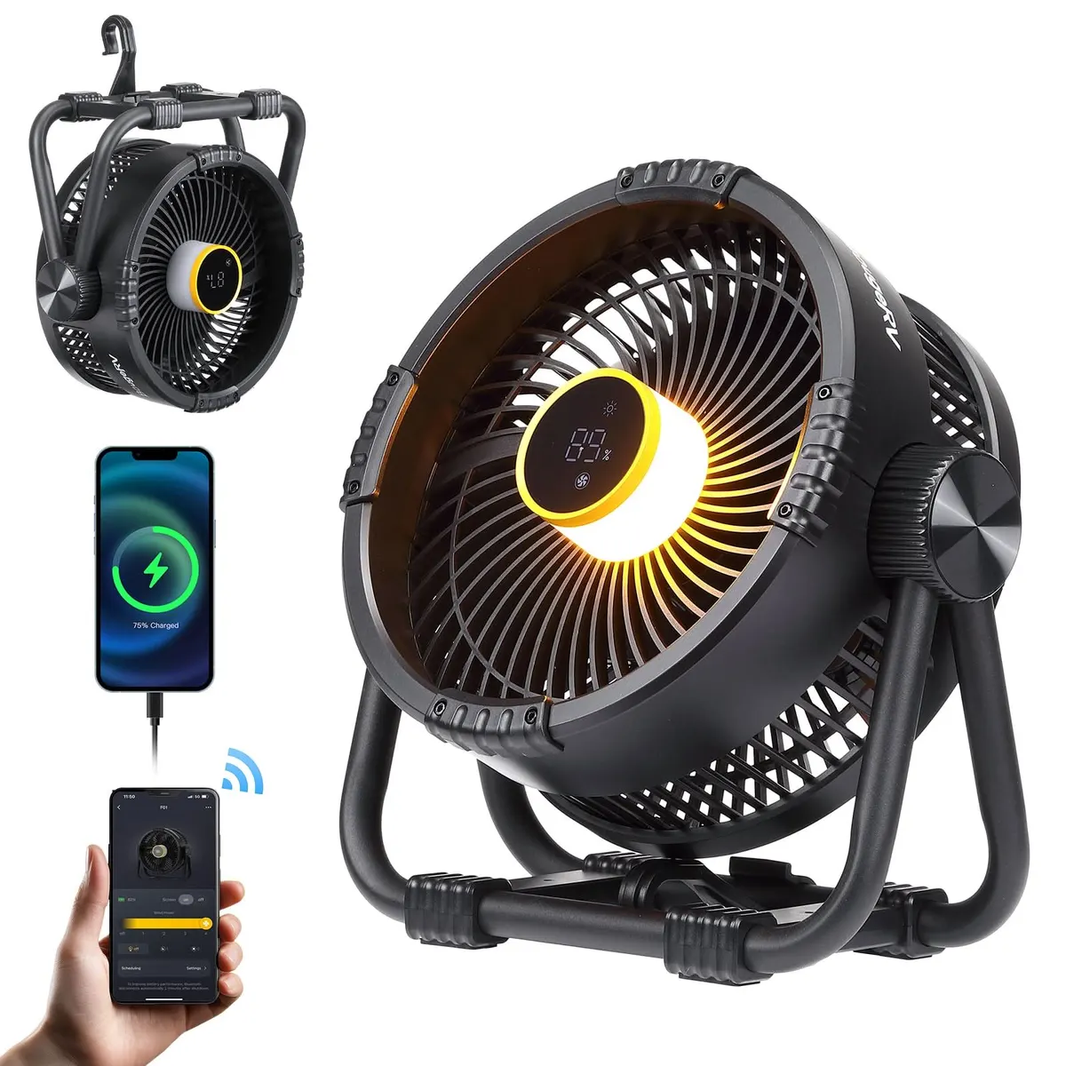 BougeRV Portable Coffee Maker and Camping Fan Kit