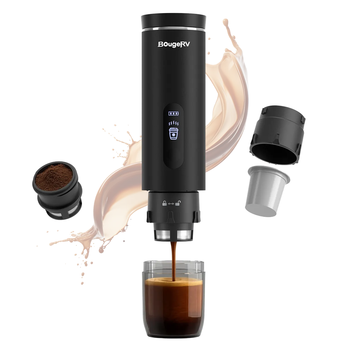 BougeRV Portable Coffee Maker and Camping Fan Kit