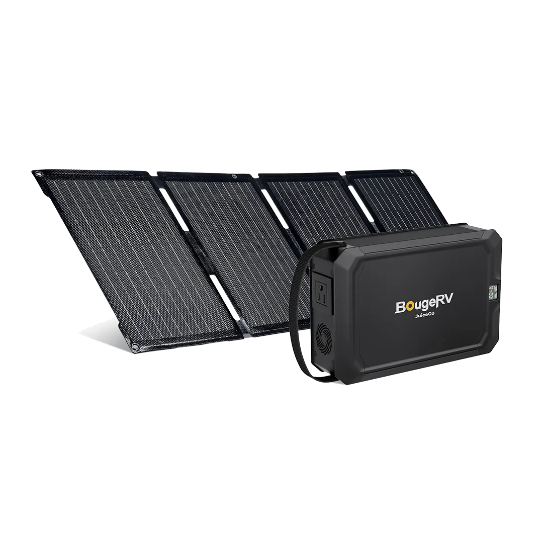 BougeRV JuiceGo 240Wh Portable Power Station Solar Kit
