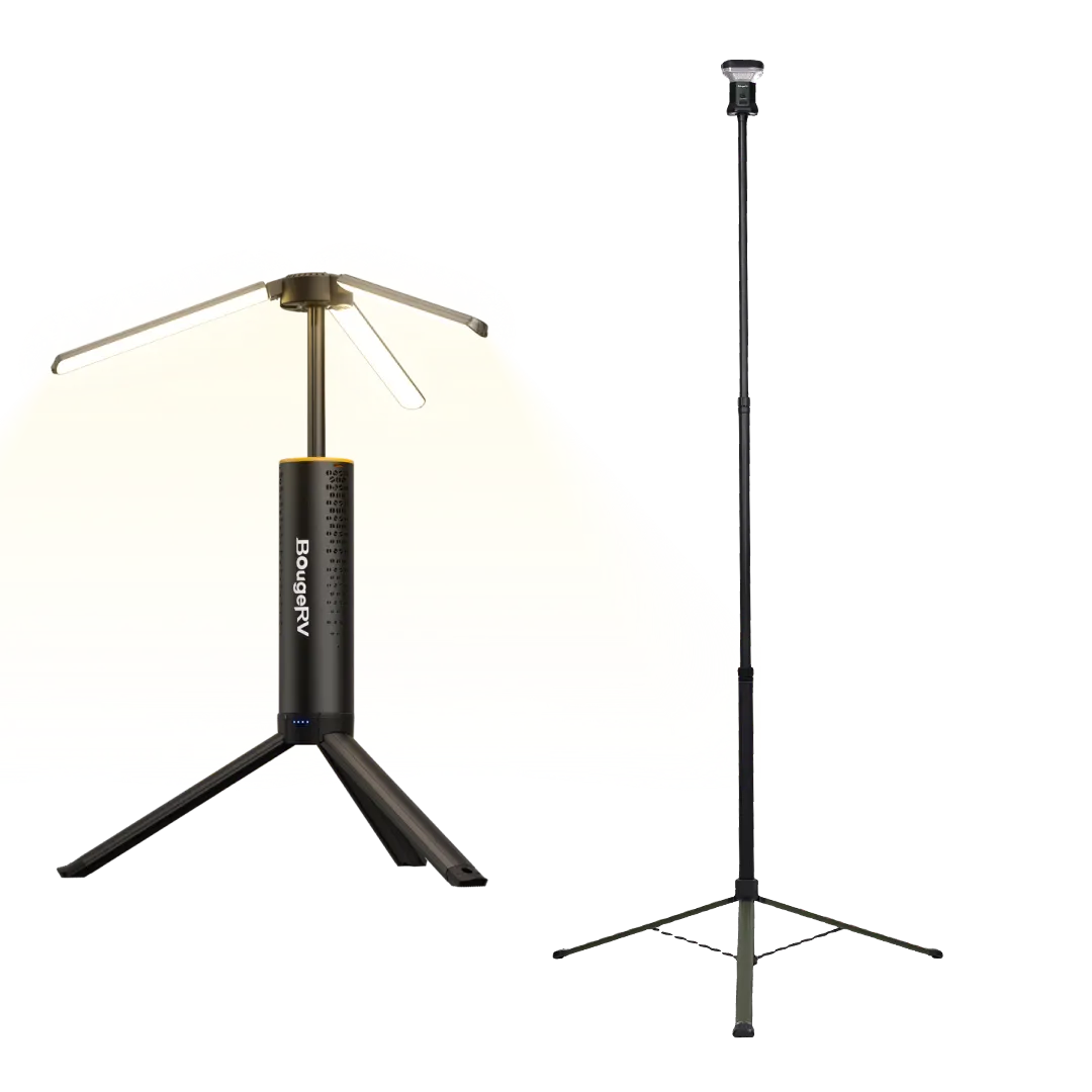 BougeRV Wide-Area Outdoor Camping Telescoping Light