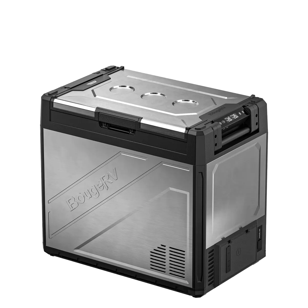 BougeRV New Rocky V3.0 81QT Dual Zone 12V Car Fridge with 240Wh Battery