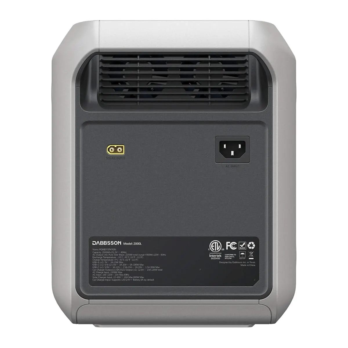 Stay powered during blackouts | Dabbsson 2000L power station | 2048Wh power storage
