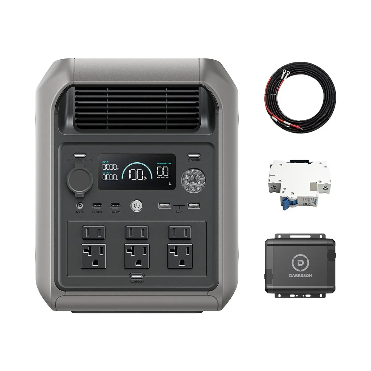 Stay powered during blackouts | Dabbsson 2000L power station | 2048Wh power storage