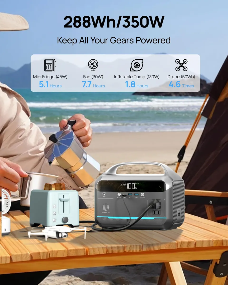Daran NEO300L Portable Power Station | 350W 288Wh