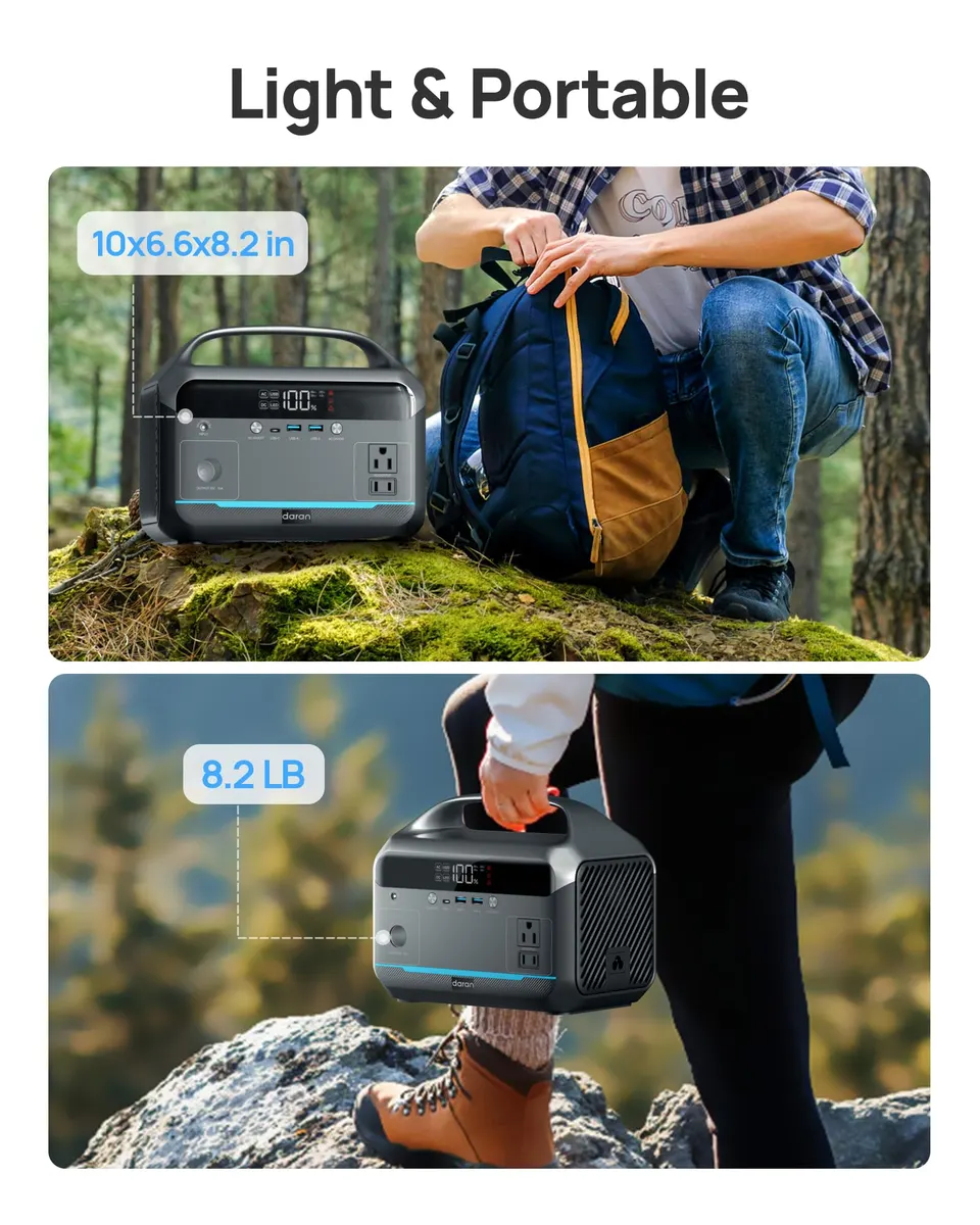 Daran NEO300L Portable Power Station | 350W 288Wh