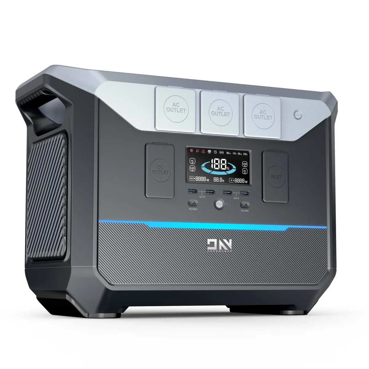 DaranEner NEO2000 Portable Power Station | 2000W 2073.6Wh (AU Warehouse)