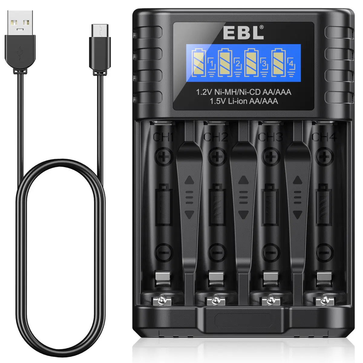 【CZ】EBL Universal Battery Charger for 1.5V and 1.2V AA AAA Battery