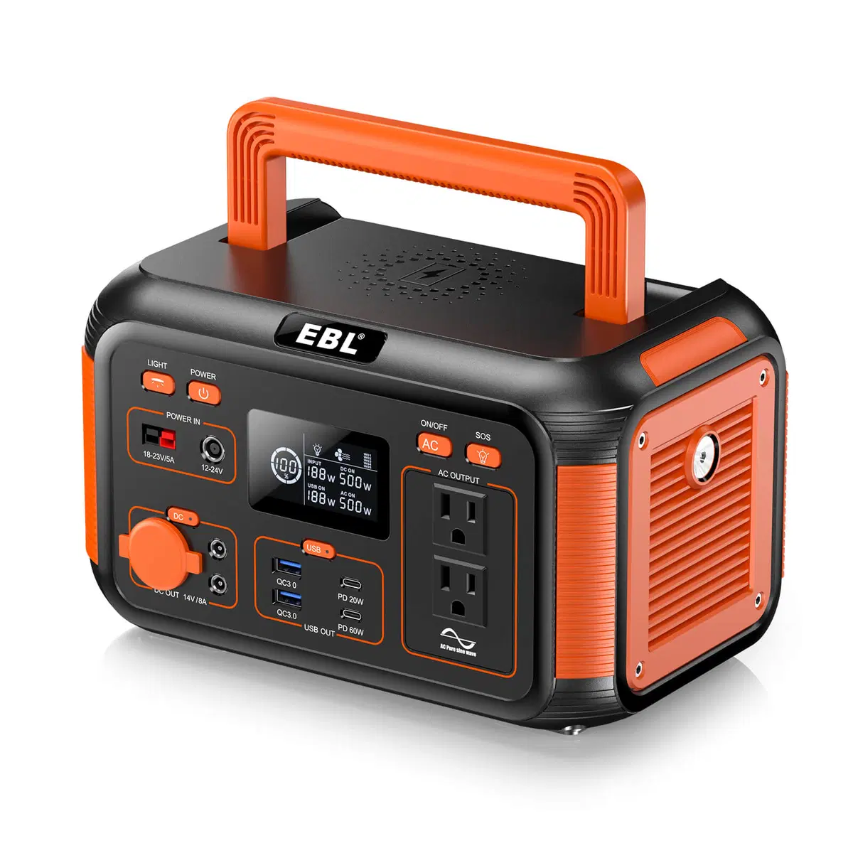 【💥Hot Sale】EBL Portable Power Station 500W Mini