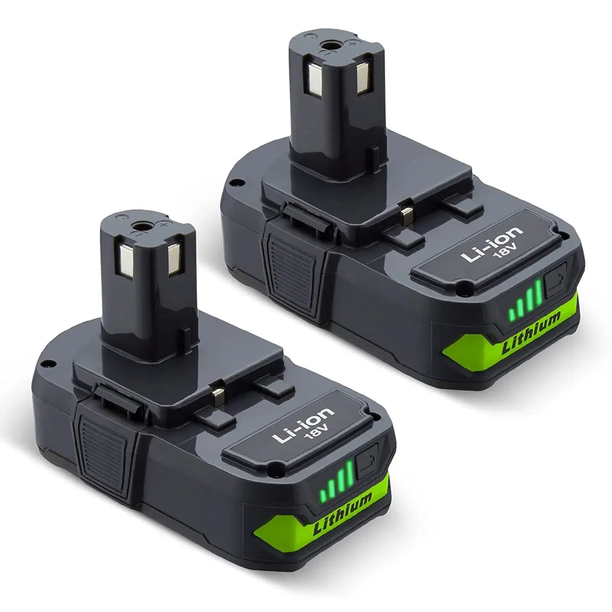 2 Pack 3600mAh P108 Replacement Battery for Ryobi