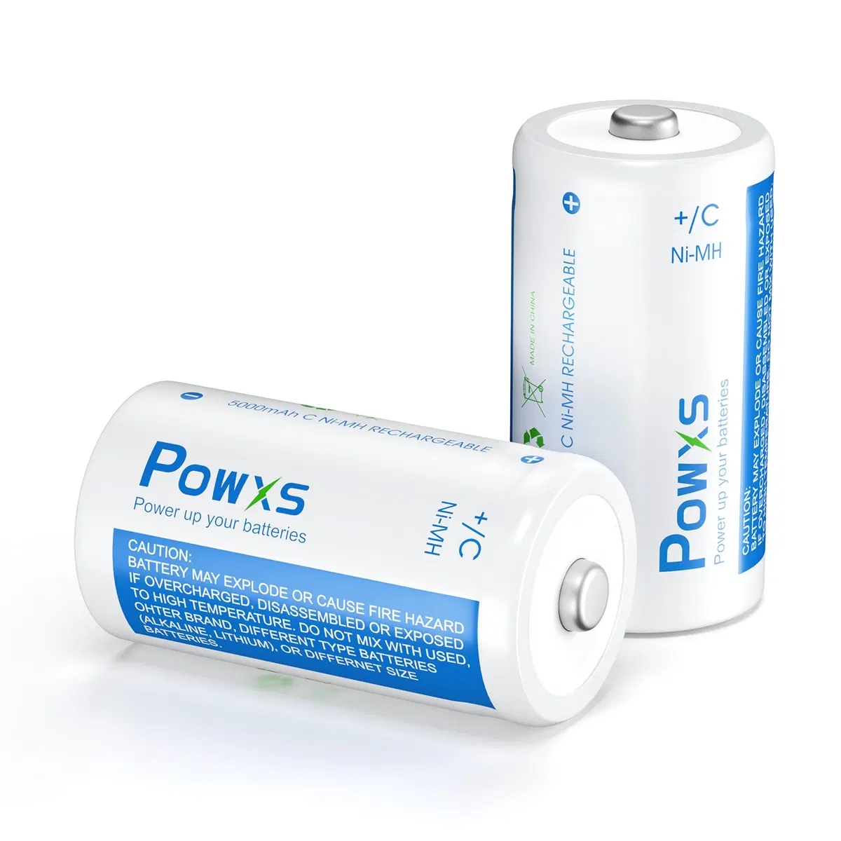 【UK】POWXS C D Size NI-MH Rechargeable Batteries