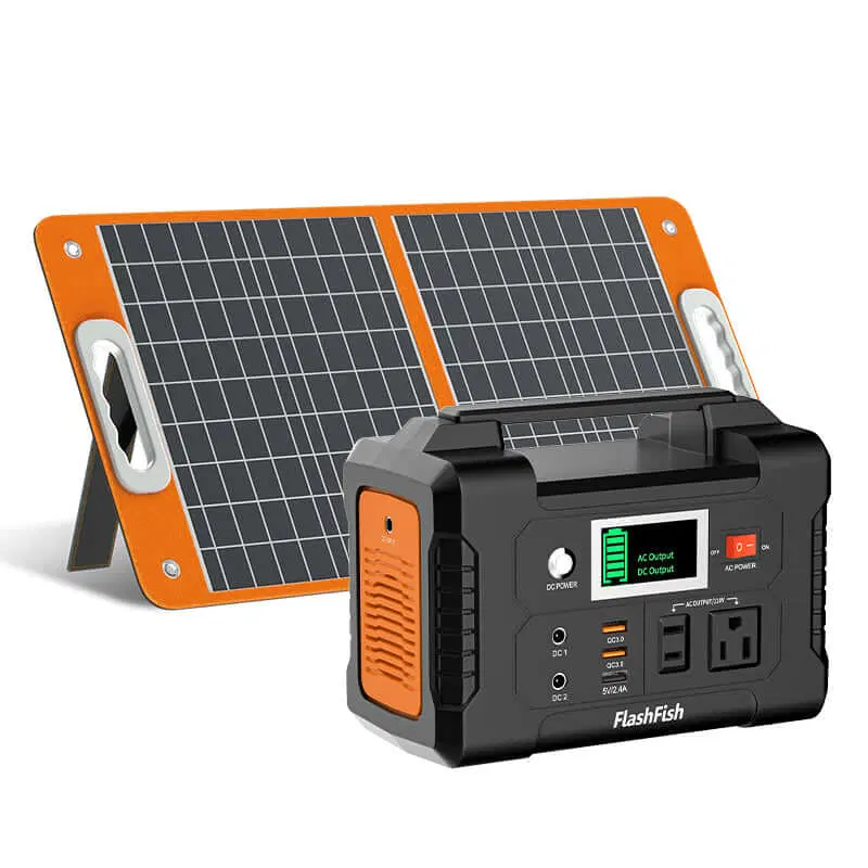 FlashFish E200 + TSP60 Solar Generator Kit | 200W+151Wh+60W