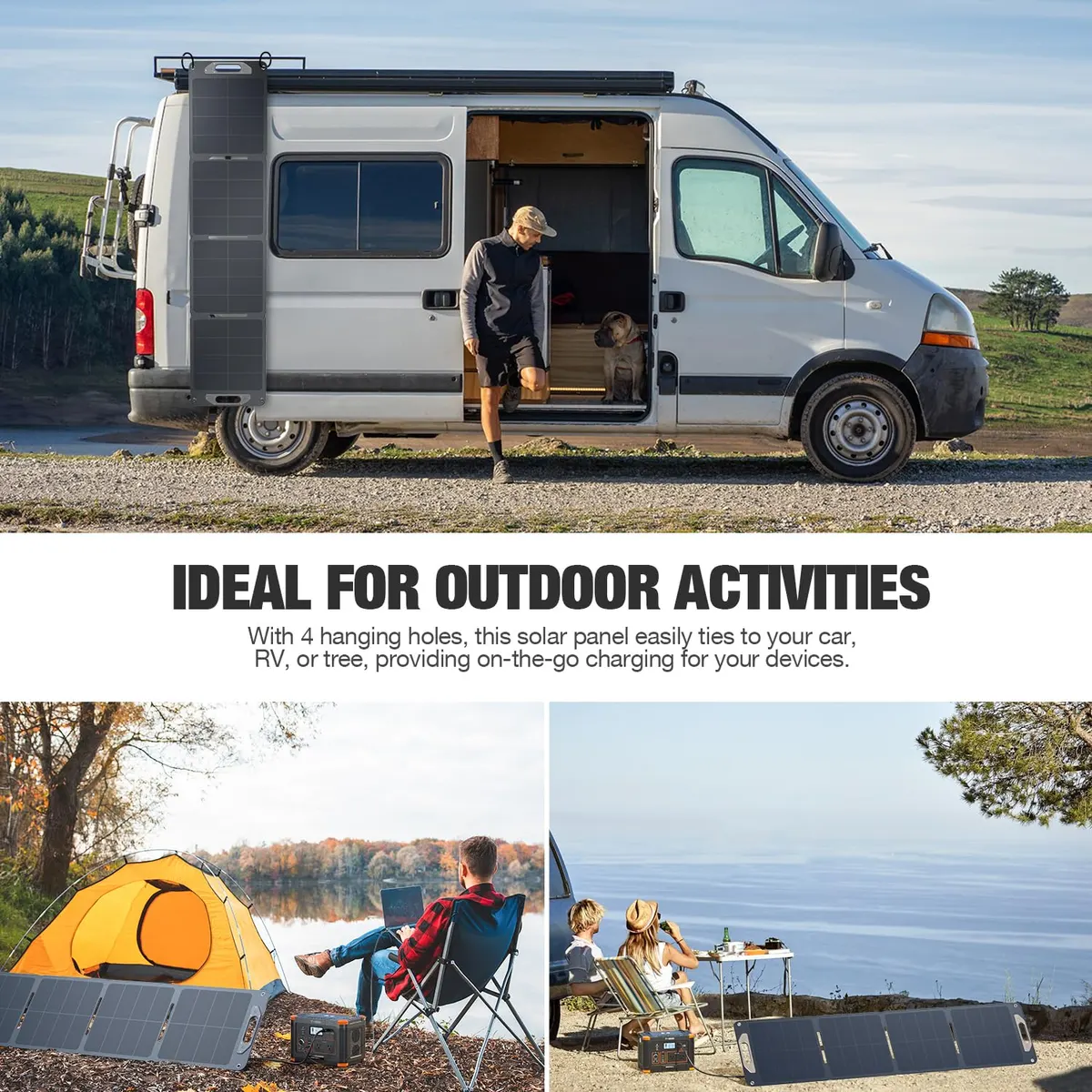 GRECELL 120W Portable Solar Panel