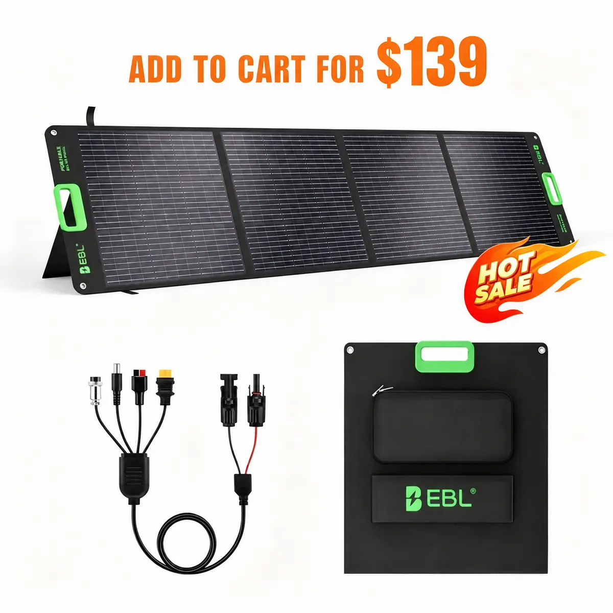 GRECELL 200W Portable Solar Panel