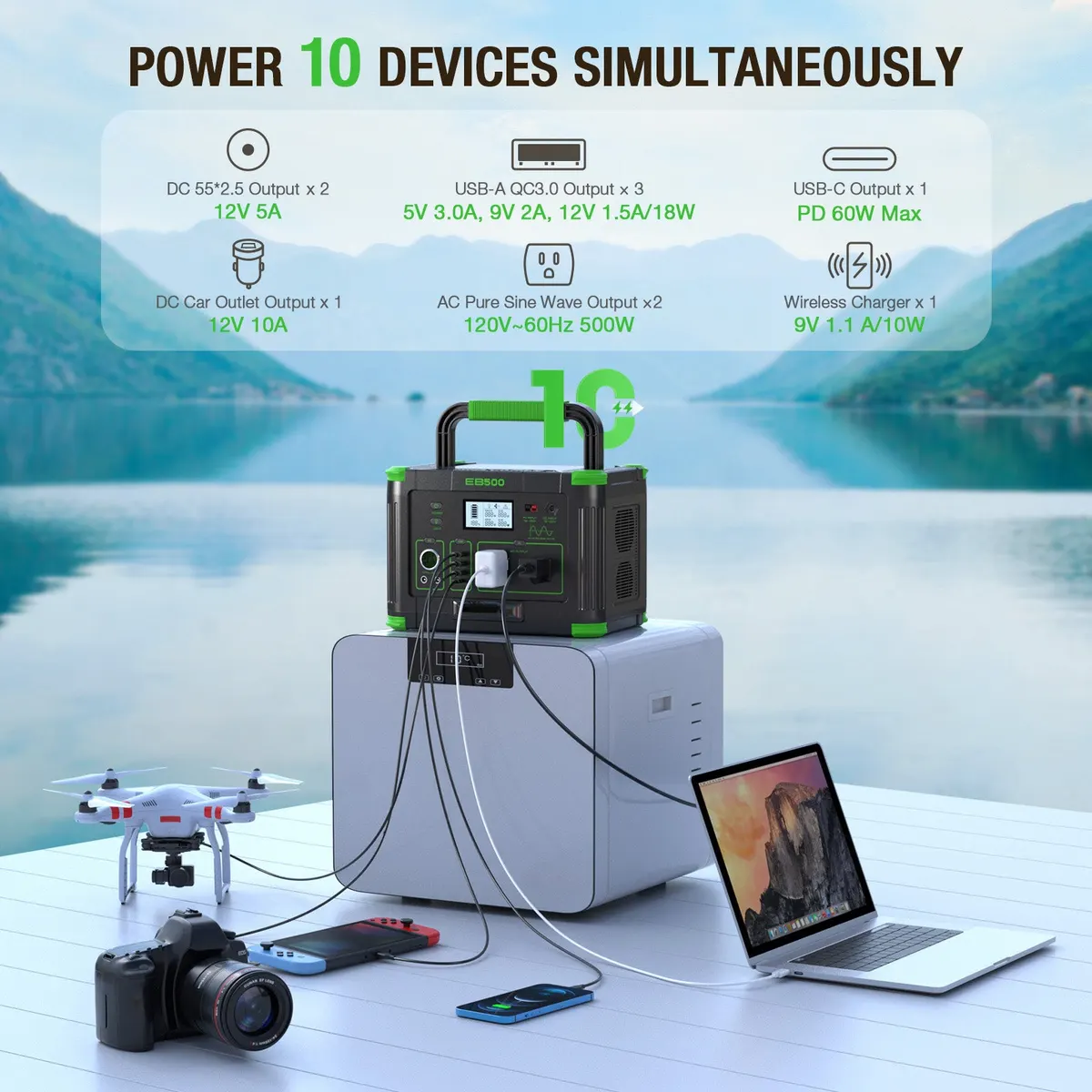 GRECELL 500W Portable Power Station