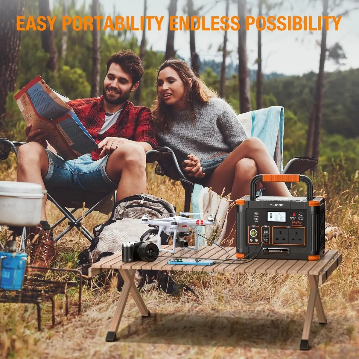【UK】GRECELL Portable Power Station 1000W