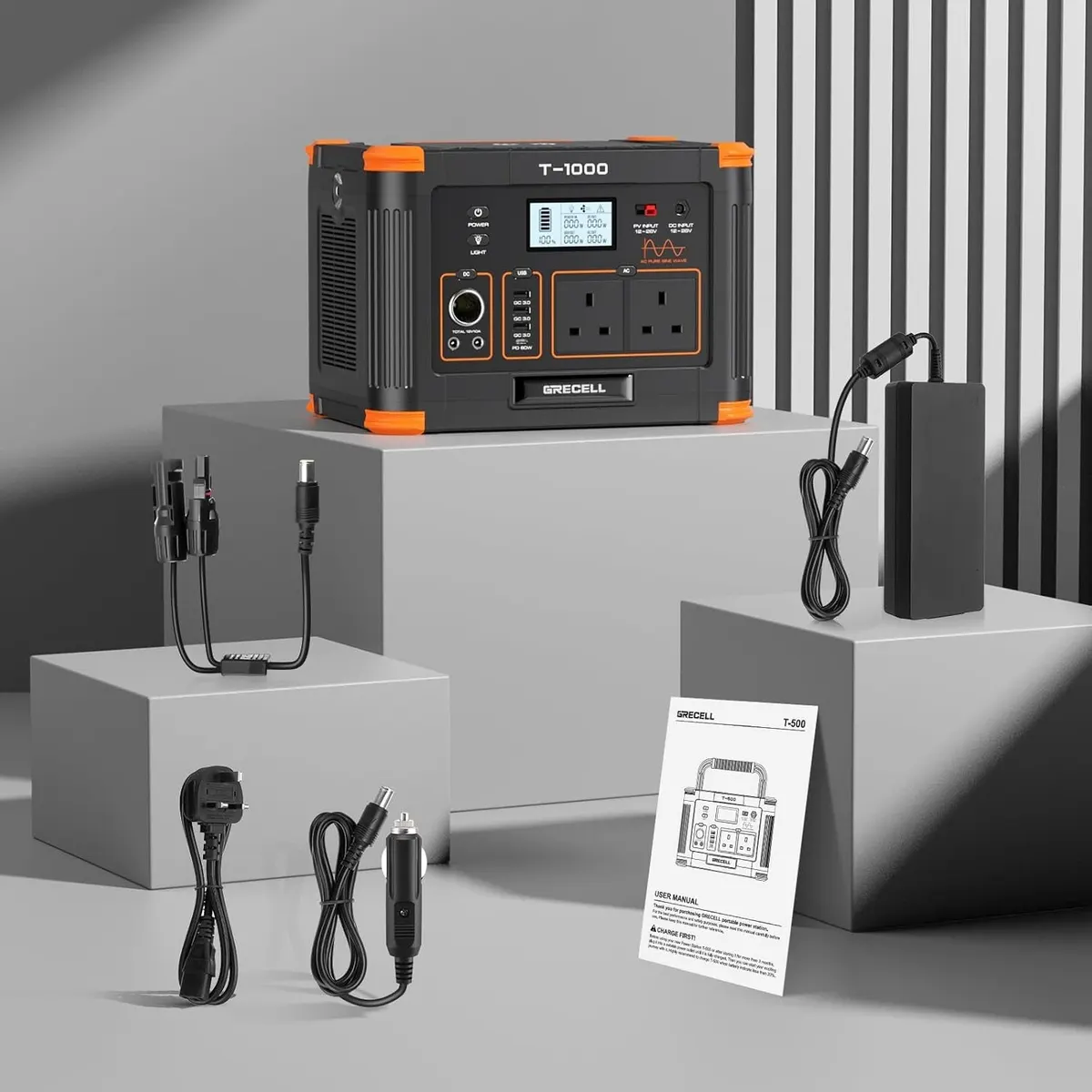 【UK】GRECELL Portable Power Station 1000W