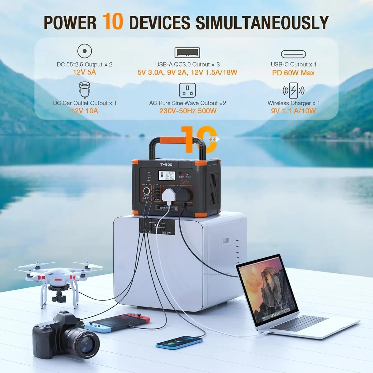 【UK】GRECELL Portable Power Station 500W