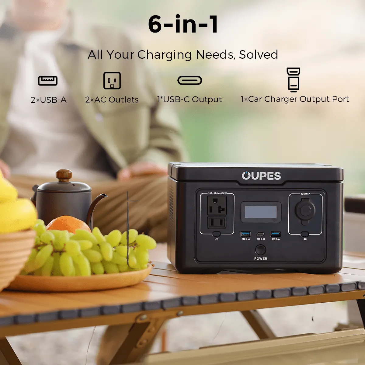 (Sold Out) OUPES Exodus 600 Portable Power Station | 600W 256Wh