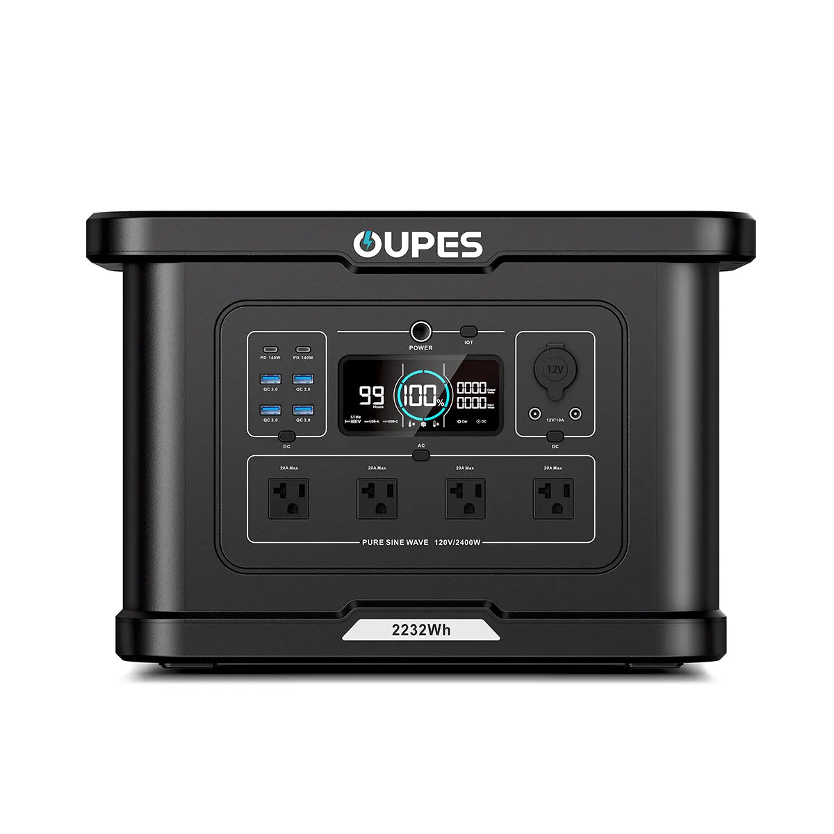 OUPES Exodus 2400 Portable Power Station | 2400W 2232Wh