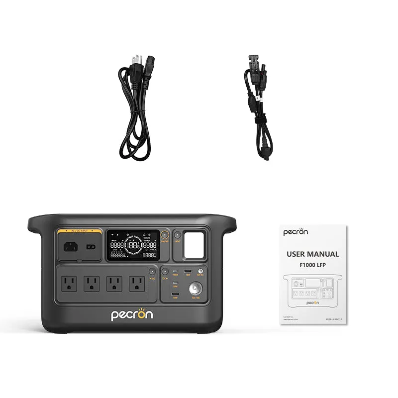 PECRON F1000LFP Portable Power Station 1500W 960Wh