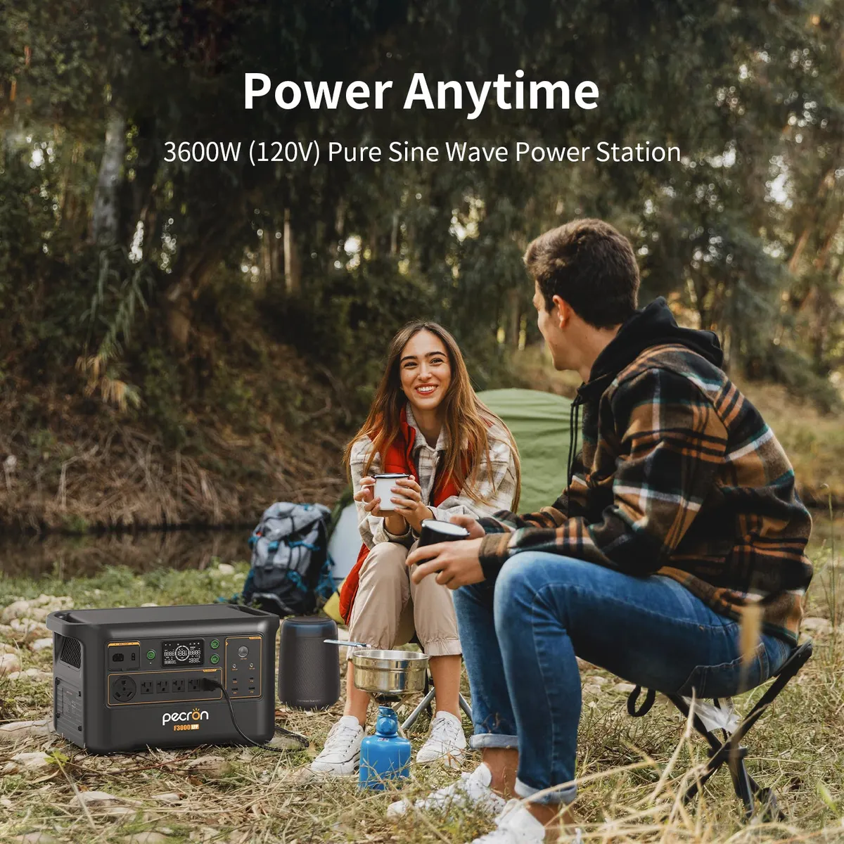 PECRON F3000LFP Portable Power Station 3600W 3072Wh