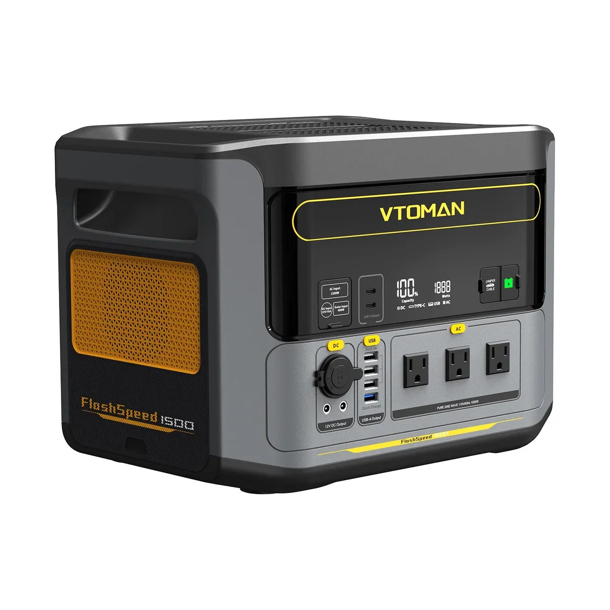 VTOMAN FlashSpeed 1500 with 400W Solar Panel