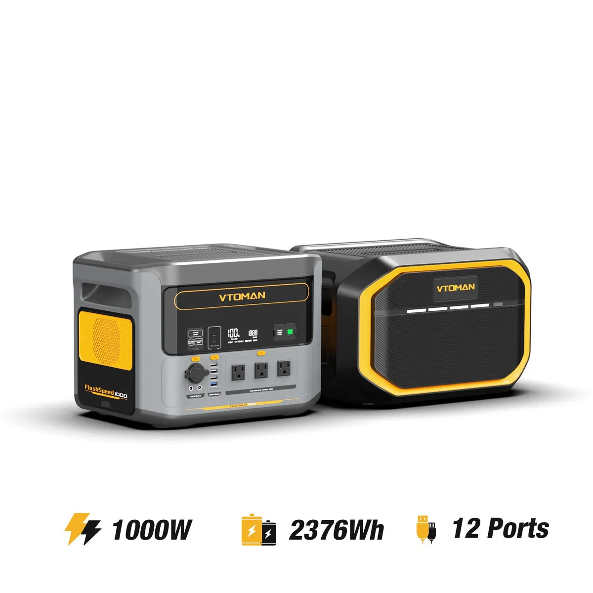 VTOMAN FlashSpeed 1000 with 1548Wh Extra Battery (US&CANADA)