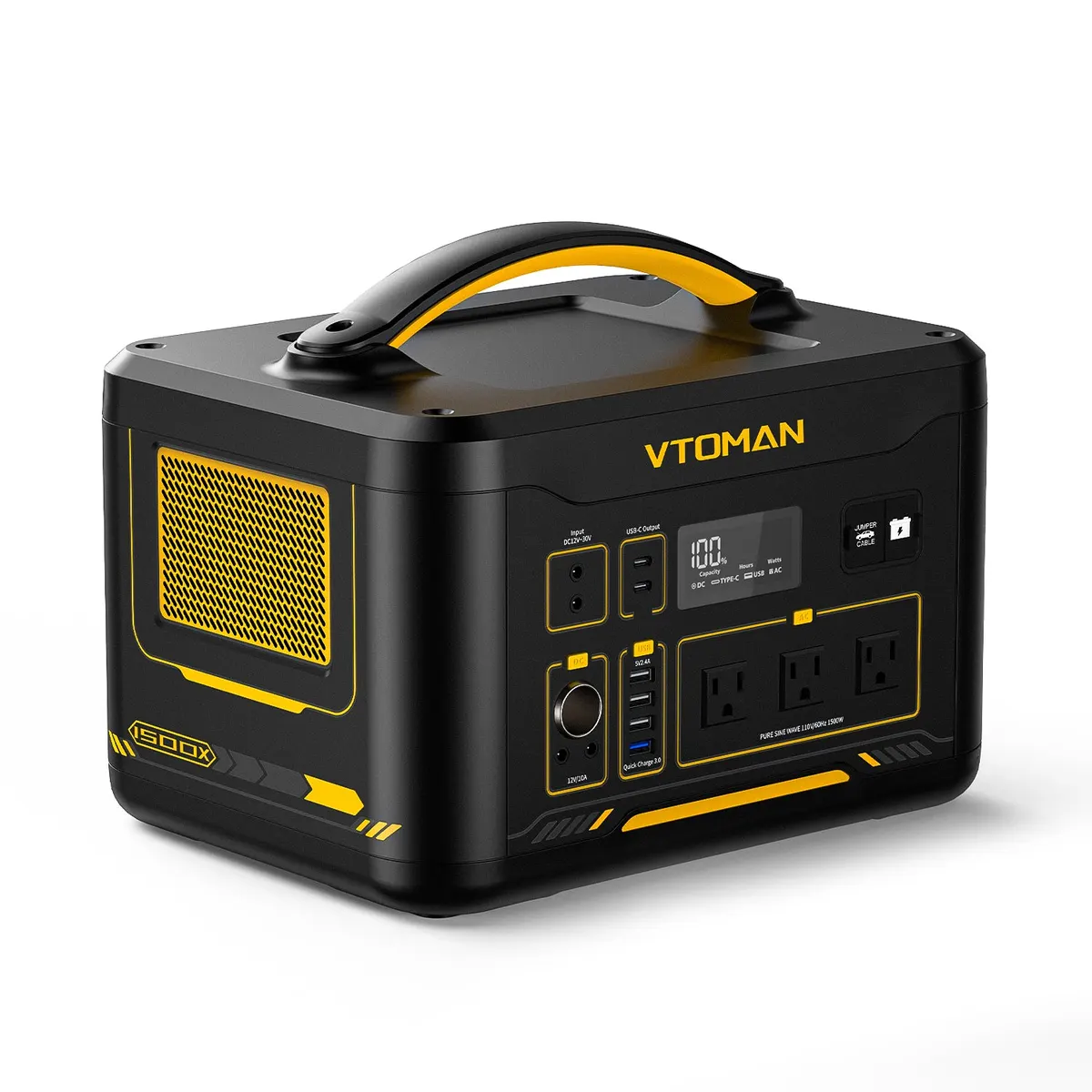 VTOMAN Jump 1500X/2376Wh with 110W Solar Panel
