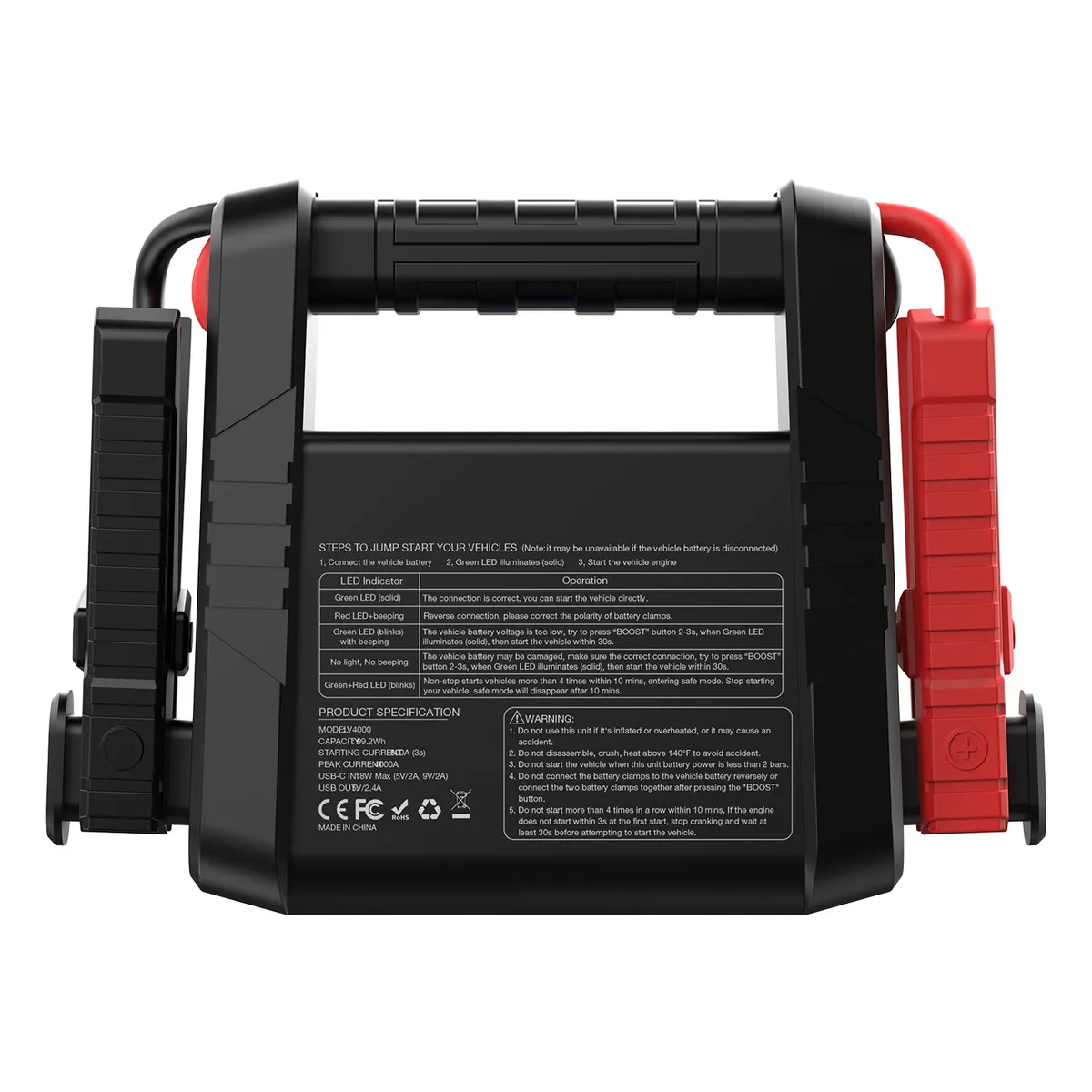 VTOMAN V4000 Jump Starter (CANADA ONLY)