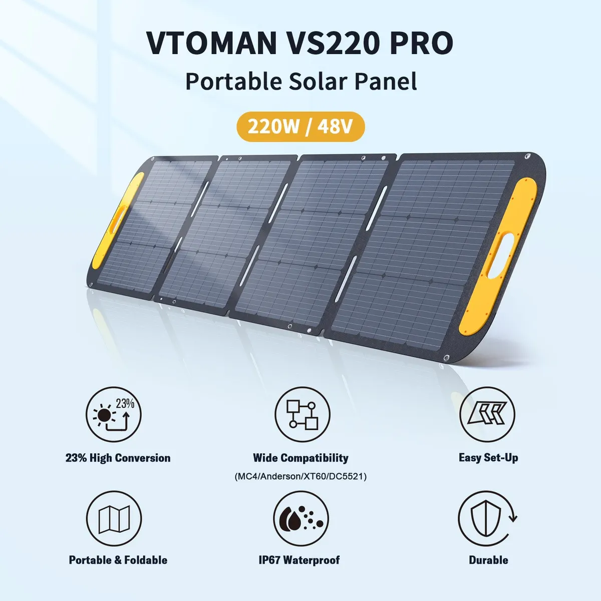 VTOMAN 220W Pro Portable Solar Panel （CANADA ONLY)