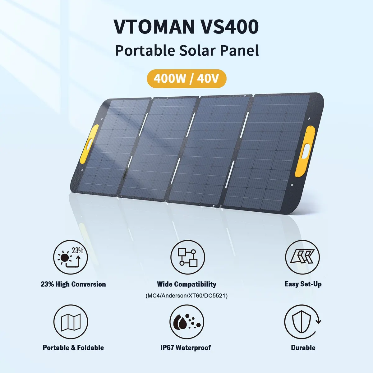 VTOMAN 400W Foldable Portable Solar Panel (US&CANADA)