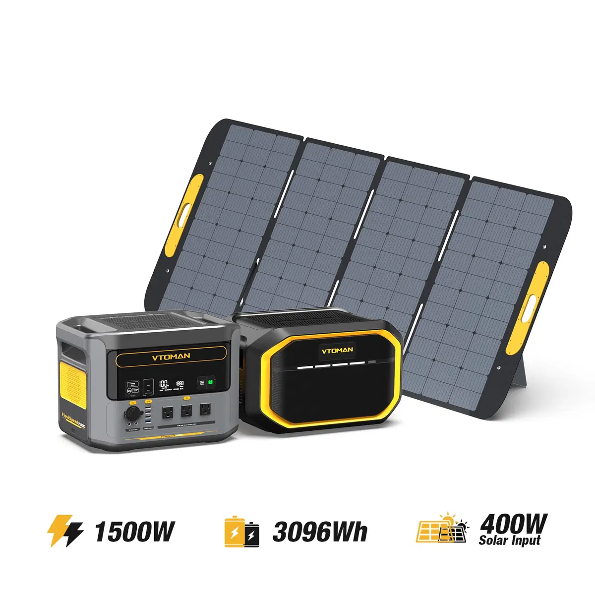 VTOMAN FlashSpeed 1500/3096Wh with 400W Solar Panel