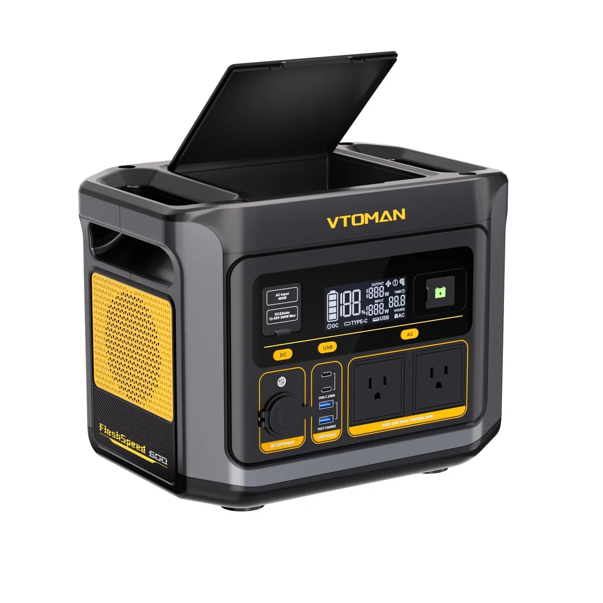 VTOMAN FlashSpeed 600 with 200W Solar Panel