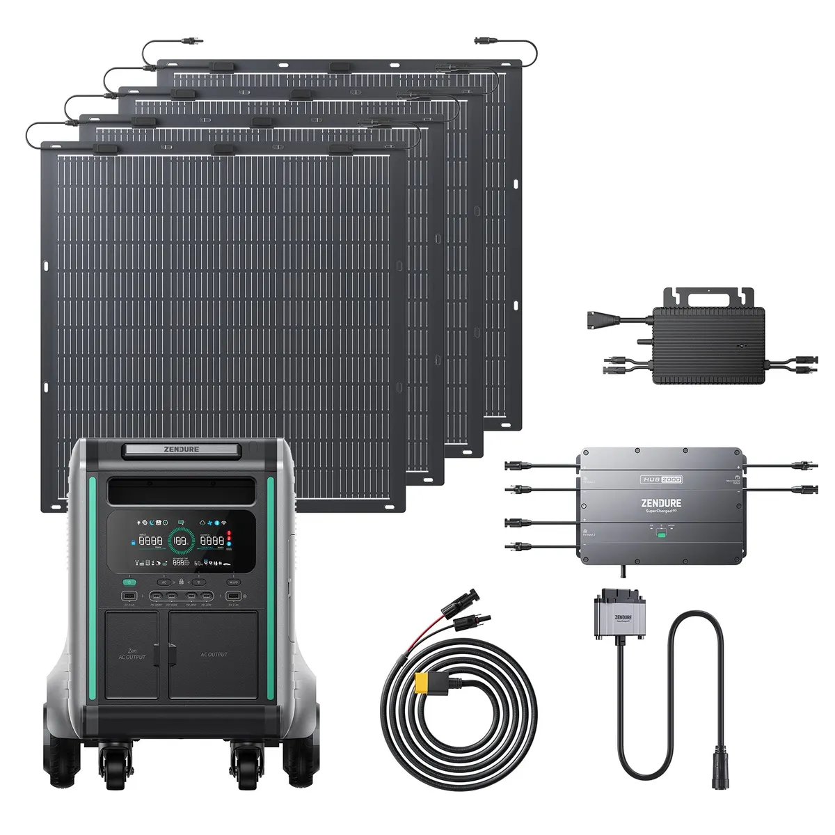 Hub 2000 + SuperBase V Plug and Play Solar System