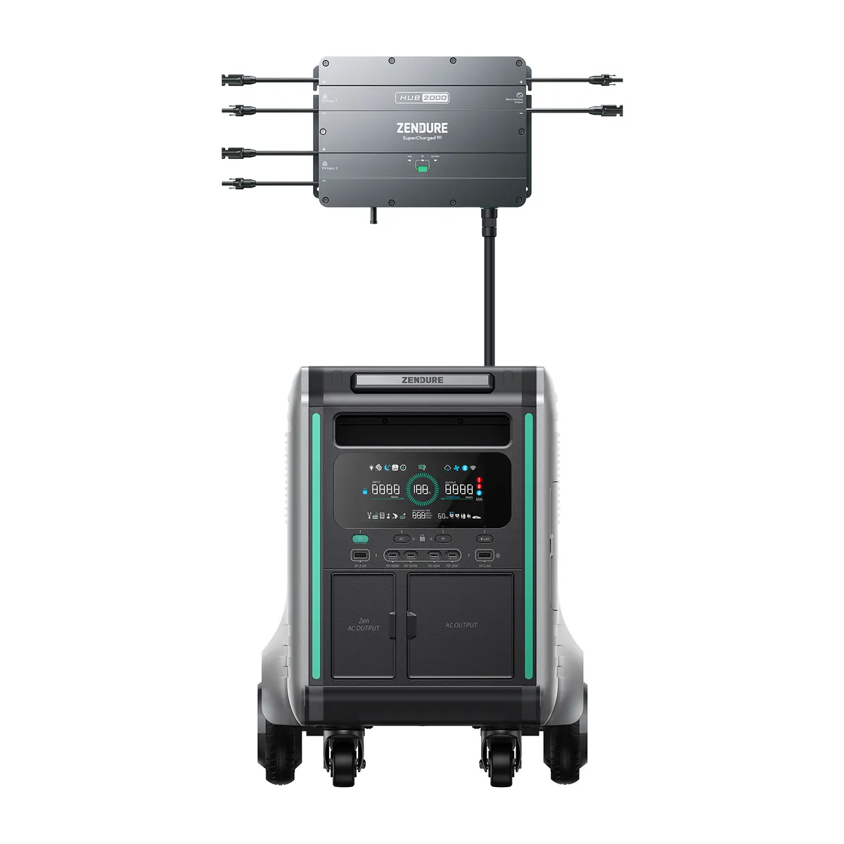 Hub 2000 + SuperBase V Plug and Play Solar System